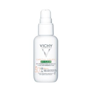 Невесомый солнцезащитный флюид для лица для проблемной кожи «UV-Сlear» SPF 50+ фото №1