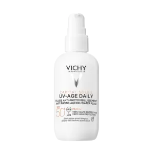 Невесомый солнцезащитный флюид для лица против признаков фотостарения «UV-age daily» SPF50+, фото 1