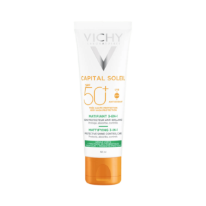 Ежедневный матирующий уход для жирной проблемной кожи 3-в-1 SPF 50+