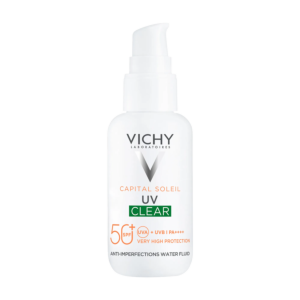 Невесомый солнцезащитный флюид для лица для проблемной кожи «UV-Сlear» SPF 50+ фото №1