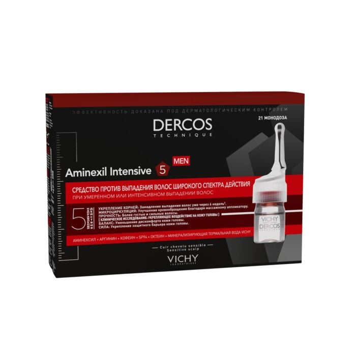 VICHY Dercos Aminexil Intensive 5 Против выпадения волос для мужчин