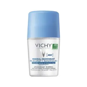 Минеральный дезодорант без солей алюминия, прозрачное нанесение без пятен на одежде и 48 часов свежести