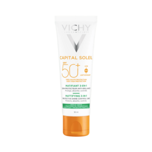 Ежедневный матирующий уход для жирной проблемной кожи 3-в-1 SPF 50+