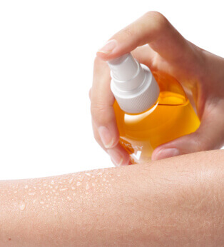 распылите средство