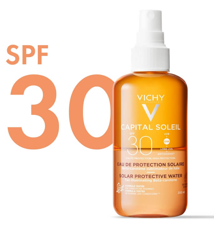 Двухфазный солнцезащитный спрей активатор загара SPF 30