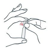 Встряхните ампулу