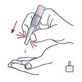 поверните и отломите колпачок