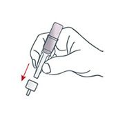 Надавите на аппликатор