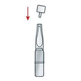 закройте остаток ампулы